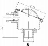 Głowica B AS1-CTP550-PT100-B-1-100-BW-6-M20x1,5-B-4